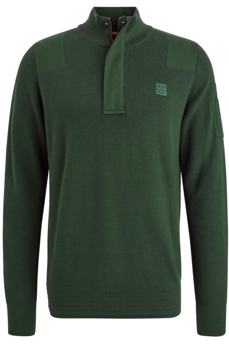 PME legend half zip collar cotton knit